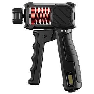 西格傢飾 可調節電子計數握力器 20~120kg力度調節, 黑紅色, 1個