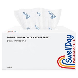 스웰데이 더 편하게 뽑아쓰는 세탁 이염방지 시트 100p, 1개