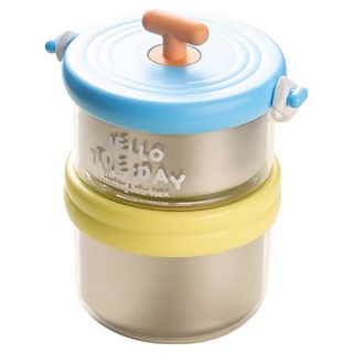 SUNORO 日系雙層保溫 1280ml, 海軍藍, 1個