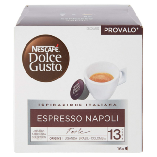 NESCAFE 雀巢咖啡 Dolce Gusto 拿坡里濃縮咖啡膠囊, 8g, 16個裝, 1組