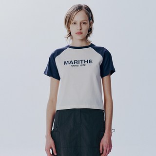 MaritheFrancoisGirbaud 女款 RAGLAN REGULAR LOGO TEE