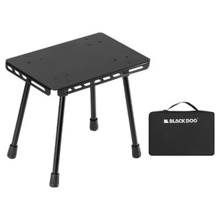 BLACK DOG 黑狗 折疊式露營迷你桌 BD125, 黑色