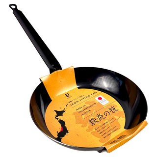 PEARL LIFE 珍珠金屬 鉄炎の技 長柄平底煎鍋 日本製 HC-1021, 1個, 24cm