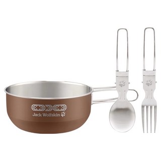 Jack Wolfskin 飛狼 WILD旅羈不銹鋼樂享個人野營組, 栗棕色, 1套