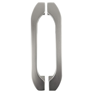 G+居家 重型門鋁合金滑動門把手 弧型, 霧銀色, 2個