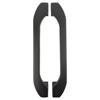 G+居家 重型門鋁合金滑動門把手 弧型, 霧黑色, 2個