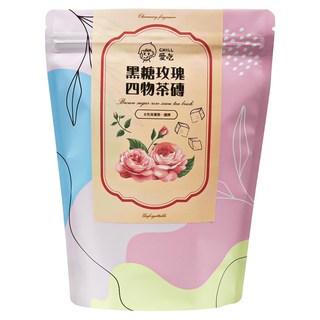 CHILL 愛吃 黑糖四物玫瑰磚, 17g, 10個裝, 1組