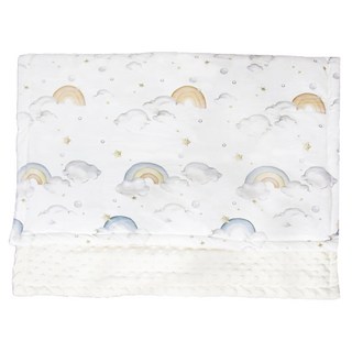 OhBabyLying 荳荳毯 夾棉絨款, 彩虹雲朵