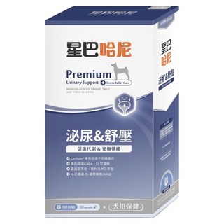 星巴哈尼 犬泌尿舒壓 400mg, 1個, 泌尿系統 + 壓力, 30顆