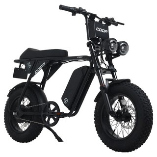 에이유테크 엑스트랙 몬스터 쿱 48V 20Ah 자토바이 고객직접설치, 블랙, 스틸