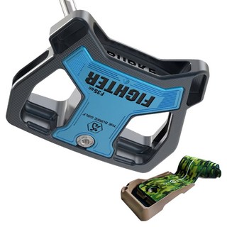 BURKE Zerotorque 高爾夫推桿 FIGHTER 35-CC 深藍色 83.82cm + 推桿練習墊, 3度, R