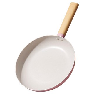 Lanmi 懶米 抱抱系列 麥飯石煎鍋 莫蘭迪粉, 1個, 24cm
