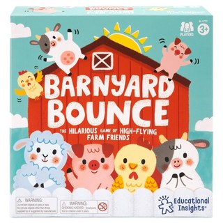 Educational Insights 兒童益智桌遊, 農場動物彈跳派對, 1套