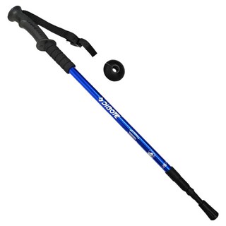 DIBOTE 迪伯特 高強度鋁合金登山杖 直柄3節 236, 藍色, 1個