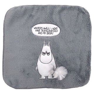MARUSHIN 丸真 Moomin 刺繡立體小方巾, 生氣嚕嚕米, 1個