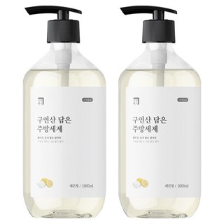 살림백서 구연산 담은 주방세제 레몬향, 2개, 1L