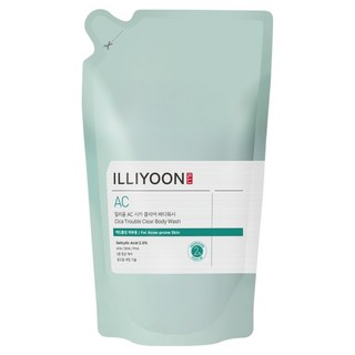 ILLIYOON 一理潤 積雪草抗痘淨膚沐浴乳 補充包, 1個, 400ml