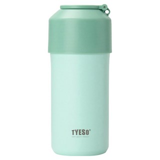 TYESO 泰碩 手搖飲寶特瓶保溫保冷不鏽鋼隨行瓶, 薄荷綠, 1個, 1000ml
