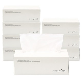 퓨어피스 시그니처 미용티슈 2겹, 8개, 250개입