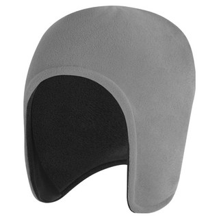 Wowking 冬季加厚保暖老人長輩睡眠戶外自行車護耳防感冒防寒帽, 淺灰色, 1個