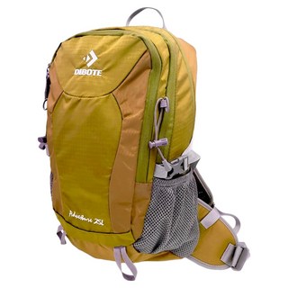DIBOTE 迪伯特 極輕專業登山休閒背包 25L 附背架 + 防水袋, 黃色