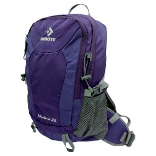 DIBOTE 迪伯特 極輕專業登山休閒背包 25L 附背架 + 防水袋, 深紫色