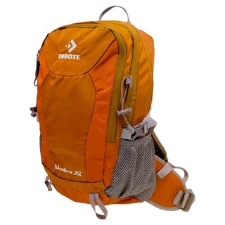 DIBOTE 迪伯特 極輕專業登山休閒背包 25L 附背架 + 防水袋, 橘色