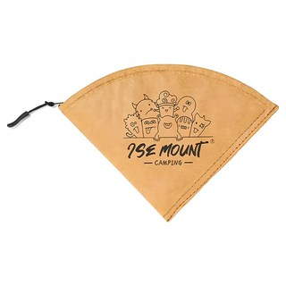 ISE MOUNT 小島嶼山 咖啡濾紙收納包, 卡其色, 1個