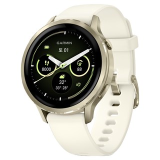 가민 베뉴4 웰니스 스마트워치 41mm, GPS + 블루투스, 3.04cm, 루나 골드