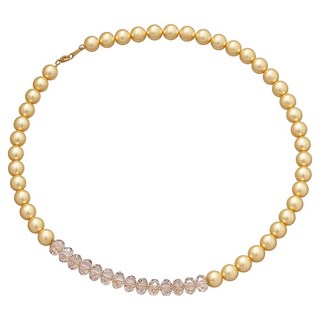 Cricri 女性施華洛世奇水晶18K金珍珠項鍊