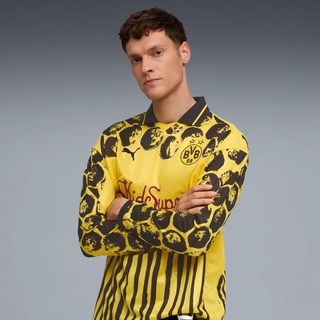 푸마 키드슈퍼 BVB LS 레트로 긴팔 셔츠 78275302