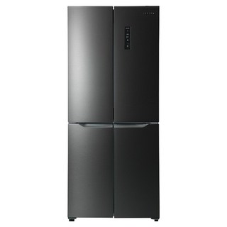 쿠잉전자 글램 글라스 대용량 418L 양문형 4도어 냉장고 방문설치, MD405D