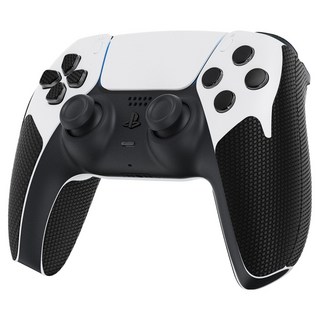 스페이스쉴드 소니 플레이스테이션 PS5 듀얼센스 엣지 호환 게임 패드 논슬립 그립 스티커 키트, 블랙, 1개