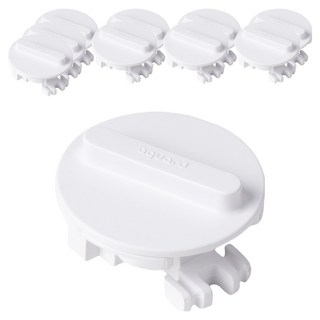 aguard 密碼鎖式防觸電插座安全蓋 10入, 白色, 1個