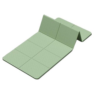 博仕凱 成人四季通用加厚防滑可折疊休閒瑜伽墊, 抹茶綠, 1個