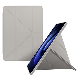 Essence Wear Y型支架鉛筆收納平板電腦保護殼, 灰色, 1個