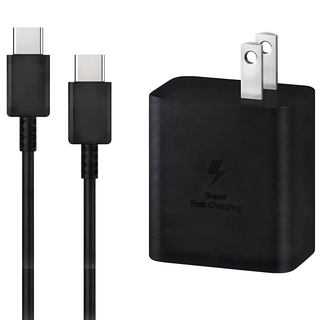 DTAudio 三星專用充電器45W + 1米快充線, 黑色, 1套