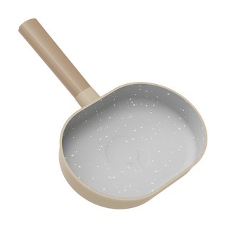 Lanmi 懶米 鈴鐺系列 麥飯石聚油煎鍋 太妃糖, 1個, 28cm