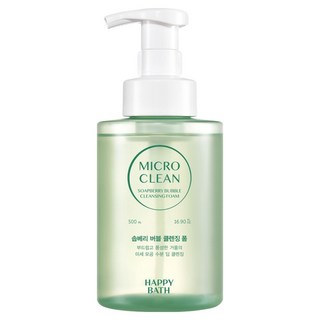 HAPPY BATH 微米潔淨無患子泡泡潔面乳, 500ml, 1個