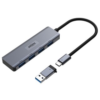 INTOPIC 廣鼎 USB3.2 4孔集線器 HBC-695, 單一顏色, 1個