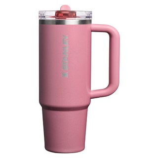 STANLEY 台灣公司貨 防漏吸管隨手杯, 璀璨粉, 1個, 880ml