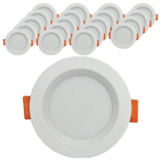 vittz LED無殘光崁燈 55mm 6W, 白色 + 晝光色, 20個