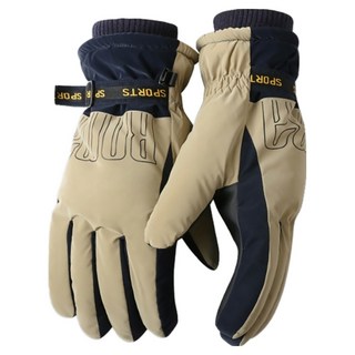 마켓에이 방수 아웃도어 스키 장갑 양손착용 세트, 베이지, 1세트