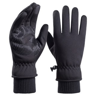 마켓에이 한겨울 따듯 등산 스키 장갑 양손착용 세트, 블랙, 1세트