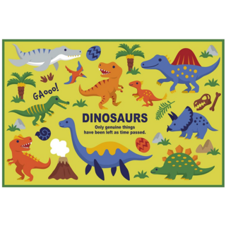 Skater VS1 卡通野餐墊, 恐龍圖鑑