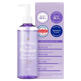 뷰티레시피 인어공주 프로바이오틱스 젤 여성청결제, 1개, 300ml