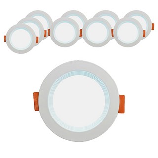 vittz 無殘光 LED 崁燈 8W 75mm, 自然白, 10個