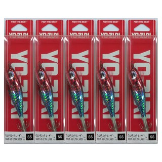 요즈리 울트라 슷테 레이져 에기 SS 쭈꾸미 갑오징어 문어 한치 A1807 95mm, 레드 + 에메랄드, 5개, 7.6g