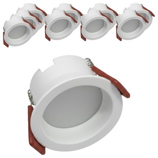 vittz LED 嵌入式筒燈 8W 專利崁燈 85mm, 晝白色, 10個