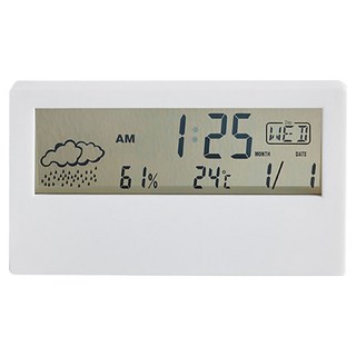 랩앤툴스 디지털 인테리어 메이트 온습도계, 투명 + 화이트, 1개